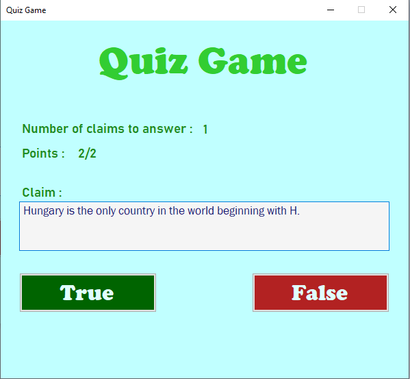 quizgame second page